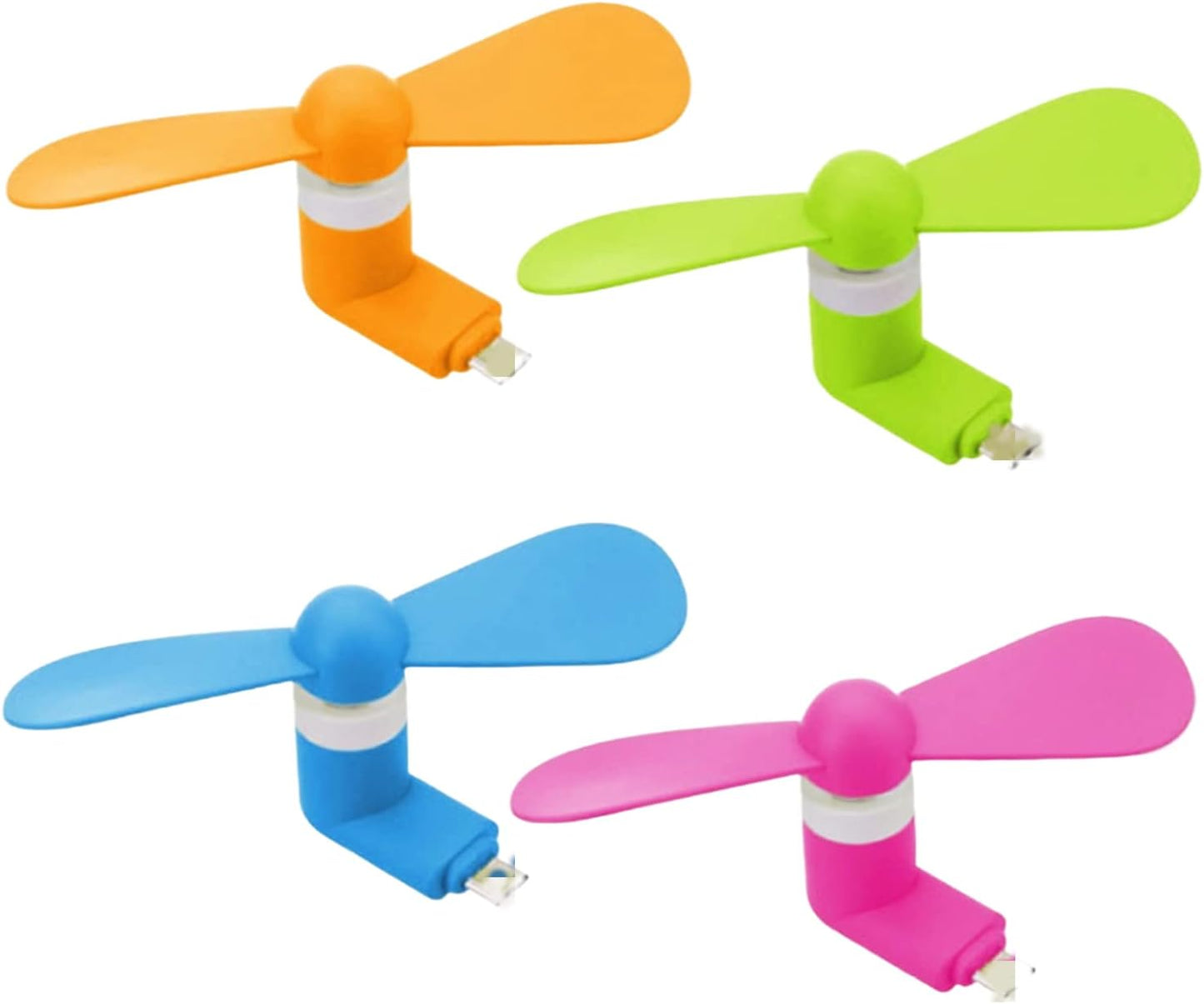 Cell Phone Fan for Iphone, Compatible for Iphone 4/5/6/6S/7/8 Plus, X, XS Max, XR, 11/12/13/14 Mini plus Pro Max SE 2/3, Not Compatible for Iphone 15/16 and Latest Series (Color X4)