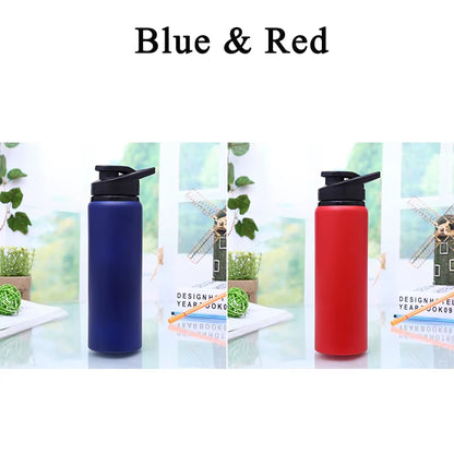 1/2/3PCS Portable Stainless Steel Water Bottle Leisure Cycling Drinking Water Bottle Outdoor Sports Travel Water Glass