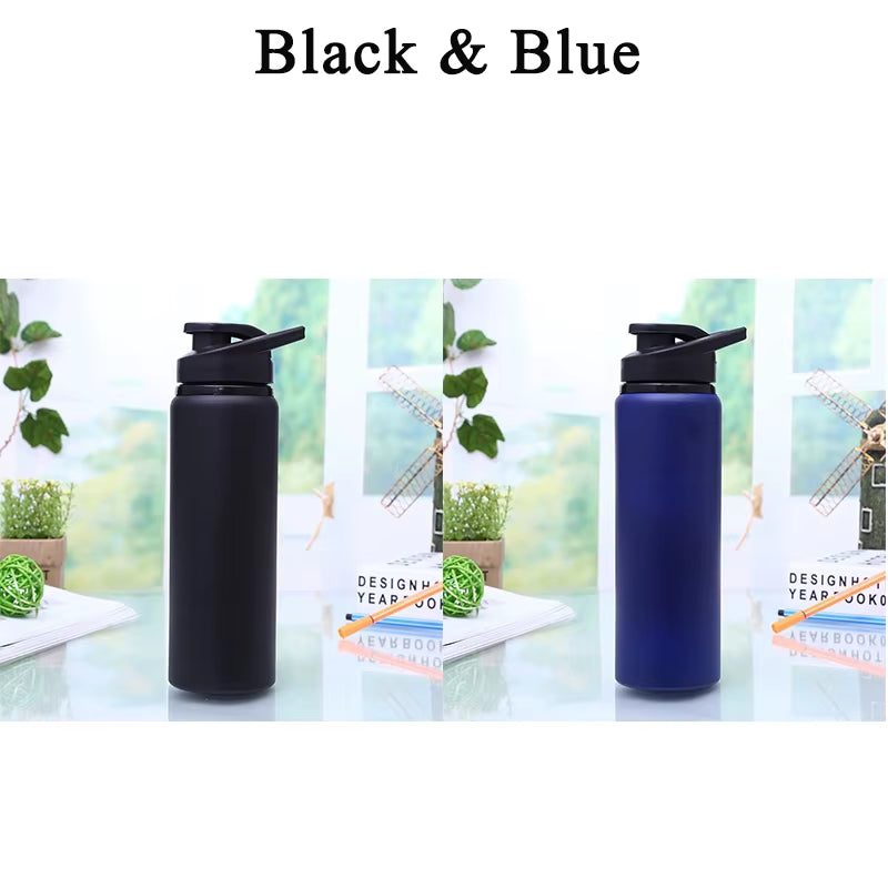 1/2/3PCS Portable Stainless Steel Water Bottle Leisure Cycling Drinking Water Bottle Outdoor Sports Travel Water Glass